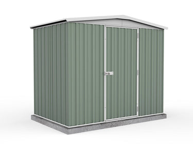 Absco 2.26mW x 1.44mD x 2.00mH Regent Single Door Garden Shed - Pale Eucalypt - Shed City